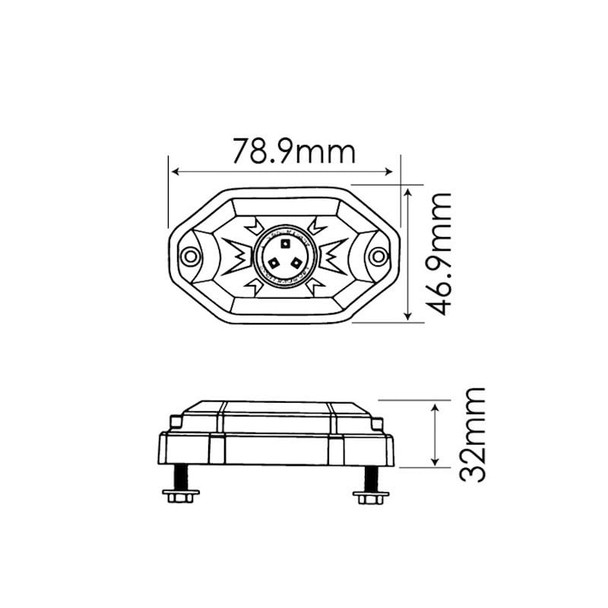 Quake LED QTL923 RGB ACCENT ROCK LIGHTS 4 Piece