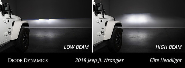 Diode Dynamics DD5165 Elite Max LED Headlights for 18-22 Jeep Wrangler JL and Gladiator JT