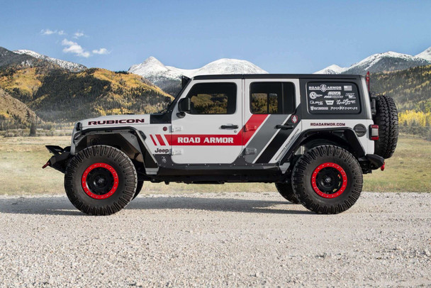 Road Armor 518LMP0B Stealth A-Pillar Light Bar Mount 51.5" Without Lower Light Mounts for 18-25 Jeep Wrangler JL & Gladiator JT