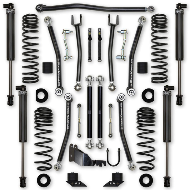 Rock Krawler JL25XF-2S1 2.5in X Factor Suspension System with 2.25 RRD Shocks for 18-21 Jeep Wrangler JL 2-Door