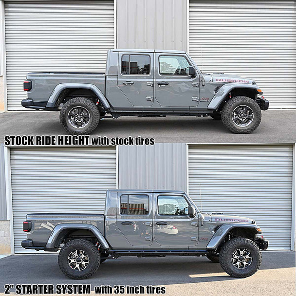 Synergy Manufacturing 8850-1000 Lift Starter System 1 Inch Height for for 20-25 Jeep Gladiator JT