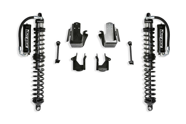 Fabtech Coilover Conversion with 2.5" Dirt Logic Front Reservoir Shocks for 20-22 Jeep Wrangler JL & Gladiator JT - Diesel