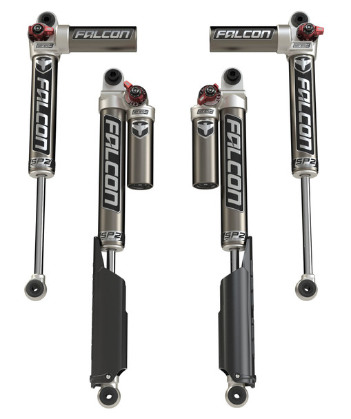Teraflex 11-02-33-400-002 Falcon SP2 3.3 Fast Adjust Piggyback Shocks for 18-25 Jeep Wrangler JL Unlimited-EcoDiesel, 4xe, & Rubicon 392 with 0-1.5" Lift
