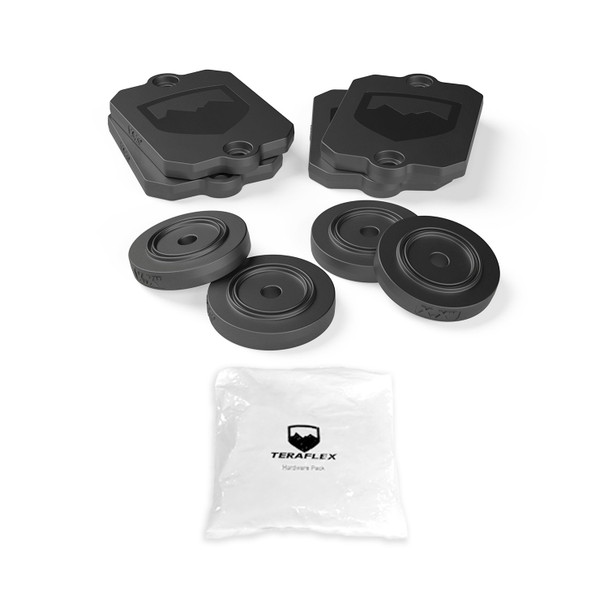 Teraflex 1959300 1/2" Bump Stop Strike Pad Shim Kit for 18-25 Jeep Wrangler JL