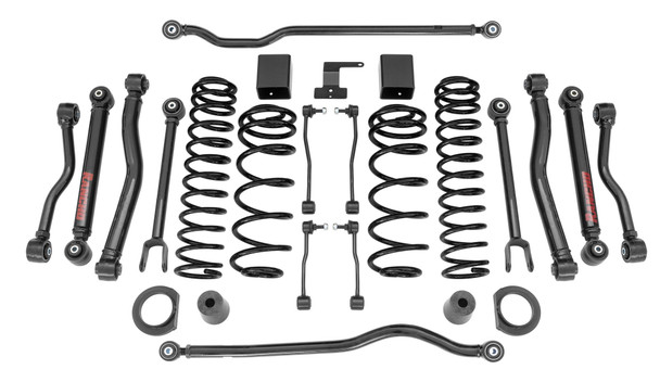 Rancho 3.5-4.5in Crawler Short Arm Lift Kit for 18-23 Jeep Wrangler JL Unlimited