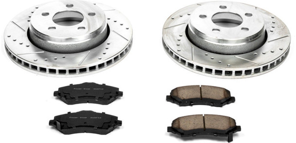 Power Stop K1631 Front Z23 Evolution Sport Performance 1-Click Brake Kit for 08-12 Jeep Liberty KK
