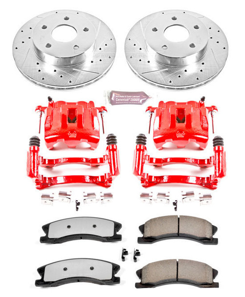 Power Stop KC2149-36 Front Z36 Extreme Performance Truck & Tow Brake Kit with Calipers for 99-04 Jeep Grand Cherokee WJ with Akebono Calipers