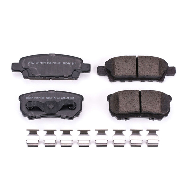 Power Stop 17-868 Z17 Evolution Ceramic Brake Pads - Rear for 09-17 Jeep Compass and Patriot