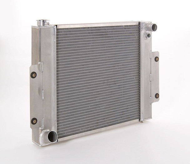 Be Cool 60027 Direct Fit Aluminum Radiator in Natural Finish for 72-86 Jeep CJ-5, CJ-6, CJ-7 & CJ-8 with 8 Cyl. Engine & Manual Trans.