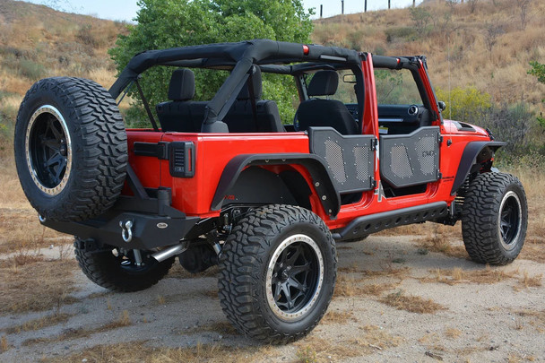 DV8 Offroad Mesh replacement Screen Kit for 07-18 Jeep Wrangler JK & Unlimited JK DV8 Rock Doors