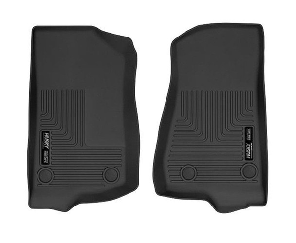 Husky Liners 54531 X-Act Contour Floor Liners - Front Liner Pair in Black for 18-25 Jeep Wrangler JL 4-Door