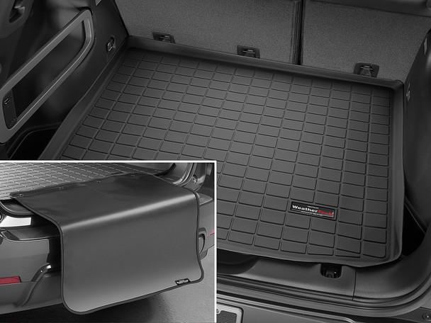 WeatherTech 401530SK Cargo Liner in Black for 22-23 Jeep Grand Cherokee WL with Bumper Protector-Behind 2nd Row Seating