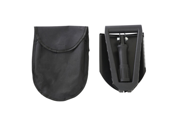 Overland Vehicle Systems 19049901 Multi Functional Military Style Utility Shovel with Carrying Case