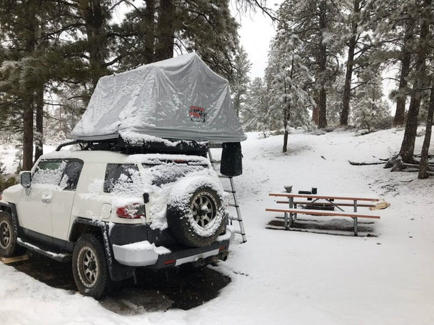 Tuff Stuff Overland TS-RTT-EWC-ELT Xtreme Weather Cover in Silver for Elite Softshell Rooftop Tents