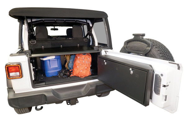 Tuffy 345-01 Security Deck Enclosure Enclosure & Tailgate Lock Box for 18-25 Wrangler JL with Factory Sub