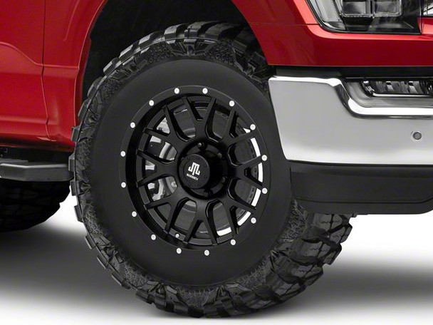 Mammoth Beadlock Mesh Matte Black 6-Lug Wheel; 17x9; 18mm Offset - F150 Wheels