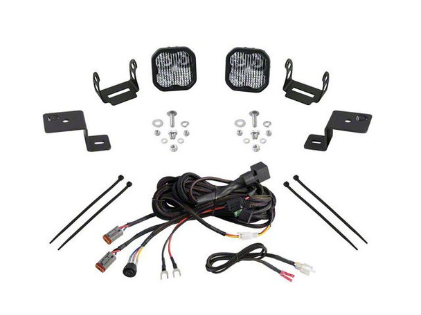 Diode Dynamics Stage Series SSC2 Pro Backlit LED Ditch Light Kit; White Combo - F150 Light Bar