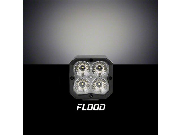 XK Glow App Controlled C3 LED Cube Light Kit with Controller Upgrade; Flood Beam - F150 Light Bar