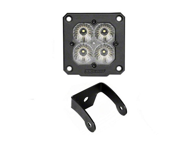 XK Glow App Controlled C3 Flush Mount LED Cube Light Kit with Controller Upgrade; Flood Beam - F150 Light Bar