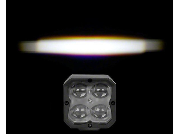 XK Glow App Controlled C3 LED Cube Light Kit with Controller Upgrade; Fog Beam - F150 Light Bar