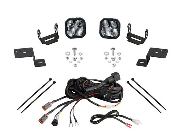 Diode Dynamics Stage Series SS3 Pro Backlit LED Ditch Light Kit; White Combo - F150 Light Bar