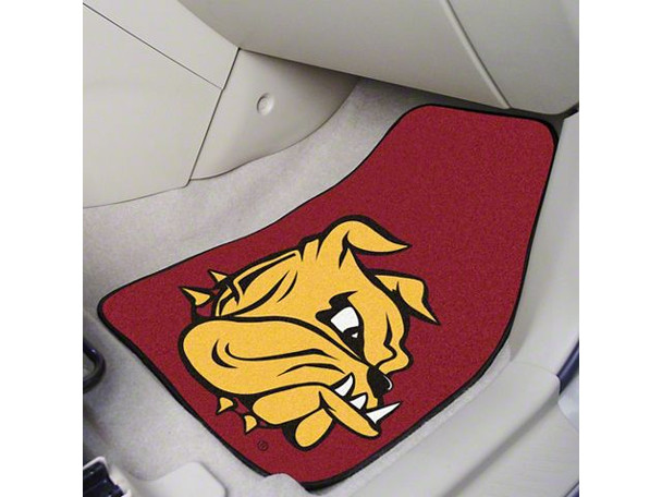 Carpet Front Floor Mats with University of Minnesota-Duluth Logo; Red - F150- Floor Access