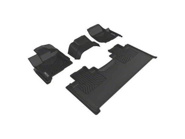 3D MAXpider Maxtrac Series All-Weather Custom Fit Front and Rear Floor Liners; Black - XAC2 - F150- Floor Access