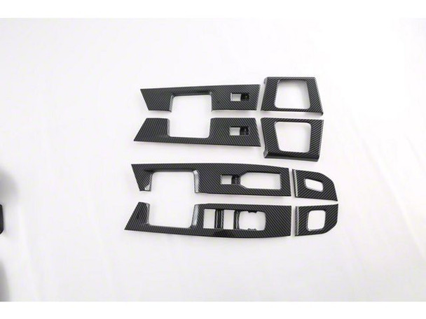 Interior Window Switch Covers; Carbon Fiber Print - F150- Light Switching & Wiring