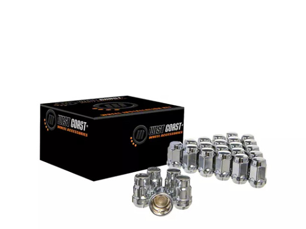 Chrome Acorn Lug Nuts; M14x1.5; Set of 24 - X409 - F150 - Lug Nuts
