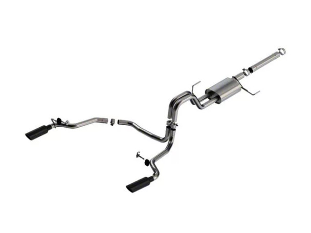 Borla S-Type Dual Exhaust System with Black Chrome Tips; Rear Exit - X409 - F150 - Exhaust