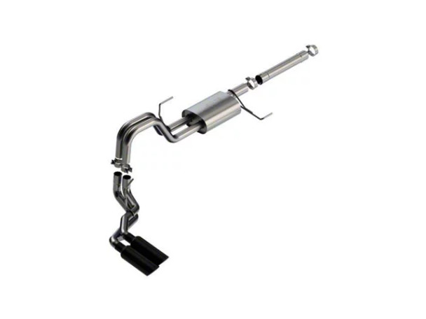 Borla S-Type Single Exhaust System with Black Chrome Tip; Side Exit - F150 - Exhaust