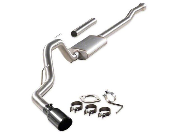 Flowmaster Signature Series Single Exhaust System with Black Chrome Tip; Side Exit - X4D8 - F150 - Exhaust