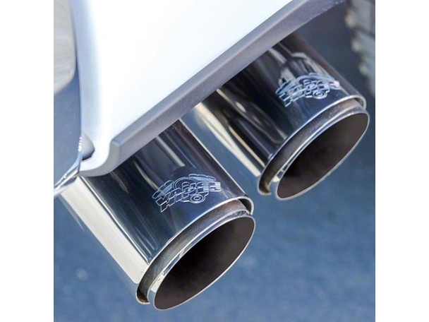 Vance & Hines HoleShot Series Performance Single Exhaust System with Twin Slash Polished Tips; Side Exit - F150 - Exhaust