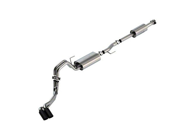 Borla ATAK Dual Exhaust System with Black Chrome Tips; Same Side Exit - X4F8 - F150 - Exhaust