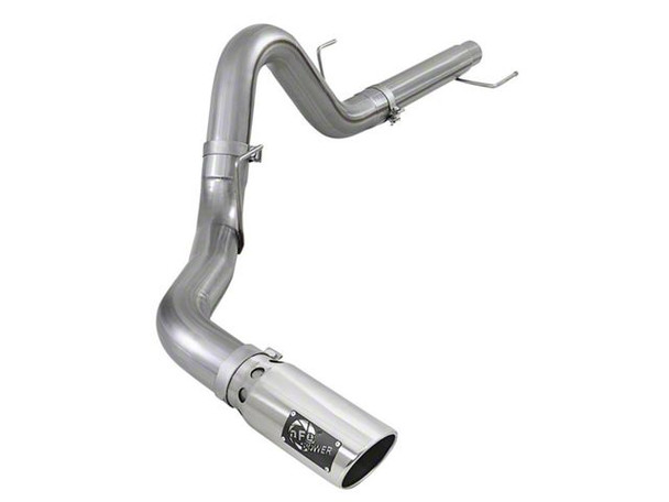AFE Large Bore-HD 4-Inch DPF-Back Single Exhaust System with Polished Tip; Side Exit - F150 - Exhaust