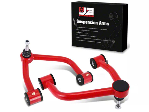Front Upper Control Arms for 2 to 4-Inch Lift; Red - Silverado 1500 Control Arms Access