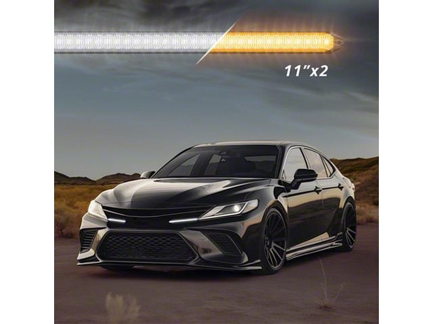 Sparksmith Universal GrilleBar 2.0 Animated Startup LED Running Light with Sequential Switchback; 11-Inch - Silverado 1500 Daytime Signal Lights