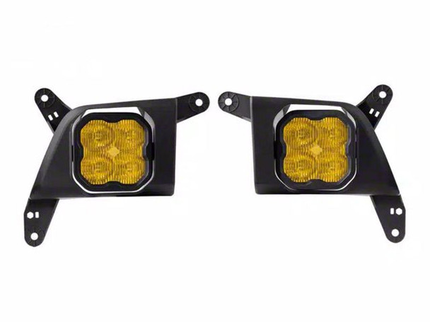 Diode Dynamics SS3 Sport Type SV2 LED Fog Light Kit; ABL Yellow SAE Fog - Silverado 1500 Fog Lights