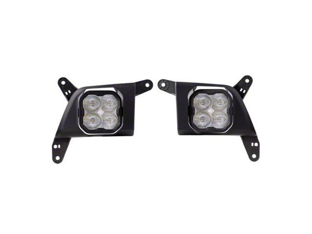 Diode Dynamics SS3 Pro Type SV2 LED Fog Light Kit; ABL White SAE Fog - Silverado 1500 Fog Lights
