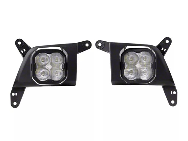 Diode Dynamics SS3 Sport Type SV2 LED Fog Light Kit; ABL White SAE Fog - Silverado 1500 Fog Lights