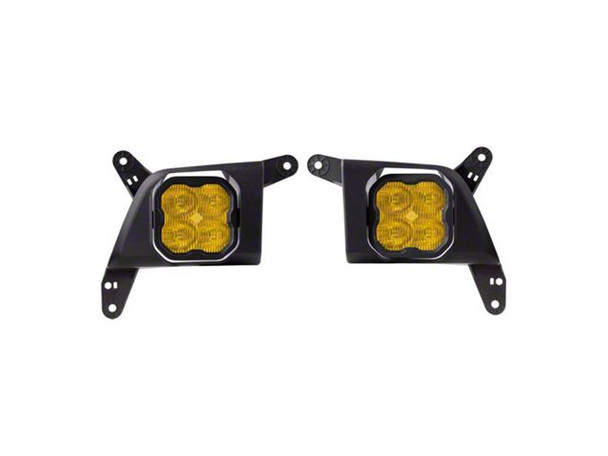 Diode Dynamics SS3 Pro Type SV2 LED Fog Light Kit; ABL Yellow SAE Fog - Silverado 1500 Fog Lights