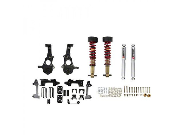Belltech Performance Lowering Kit with Height Adjustable Front Coil-Overs; 2 to 4-Inch Front / 6-Inch Rear - Silverado 1500 Lowering Kits