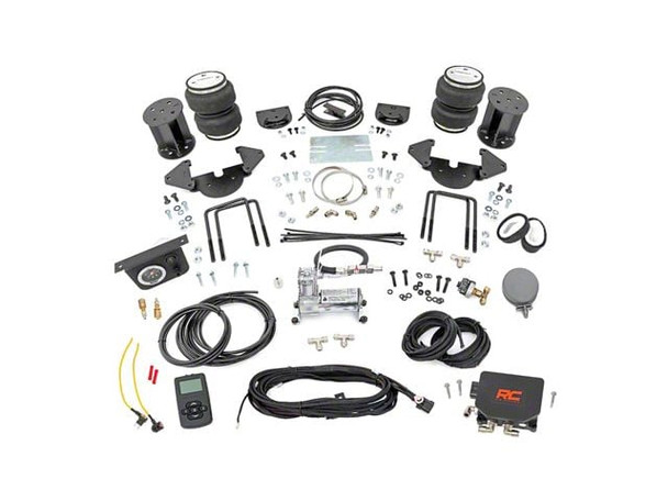 Rough Country Rear Air Spring Kit with OnBoard Air Compressor and Wireless Remote for 0 to 6-Inch Lift; 12 to 13-Inch Range - Silverado 1500 Suspension Kits