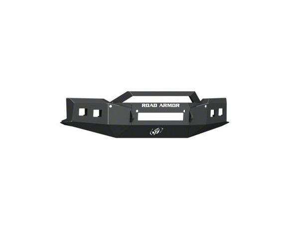 Road Armor Stealth Non-Winch Front Bumper with Sheetmetal Pre-Runner Guard; Textured Black - Silverado 1500 Front Bumpers