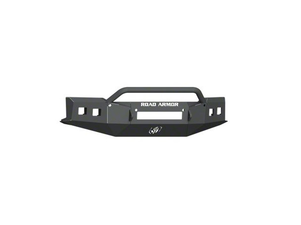 Road Armor Stealth Non-Winch Front Bumper with Pre-Runner Guard; Textured Black - Silverado 1500 Front Bumpers