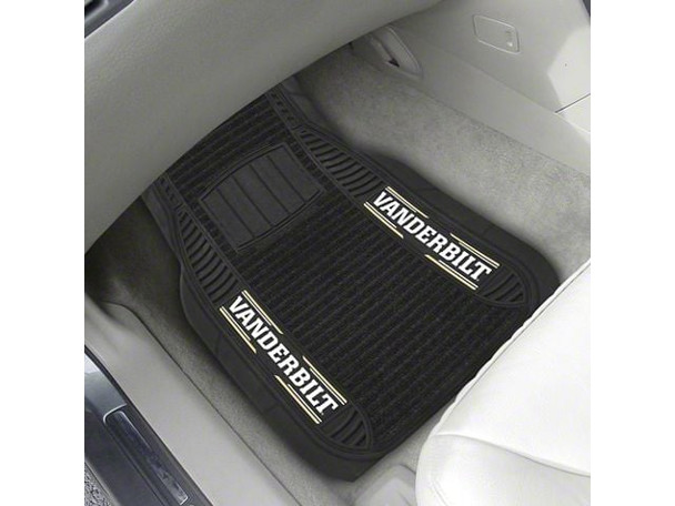 Molded Front Floor Mats with Vanderbilt University Logo - X9CFS2500