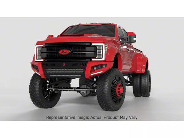 Road Armor iDentity Hyve Mesh Front Bumper with WIDE End Pods and Triple Cube Light Pods; Raw Steel - S2500