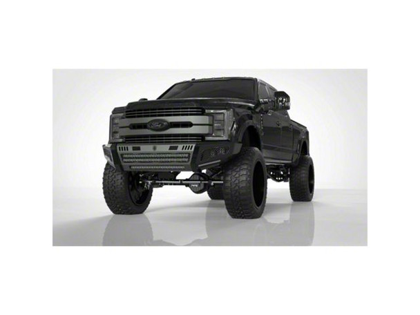 Road Armor iDentity iD Mesh Front Bumper with WIDE End Pods and Triple Cube Light Pods; Raw Steel - GMCS2500