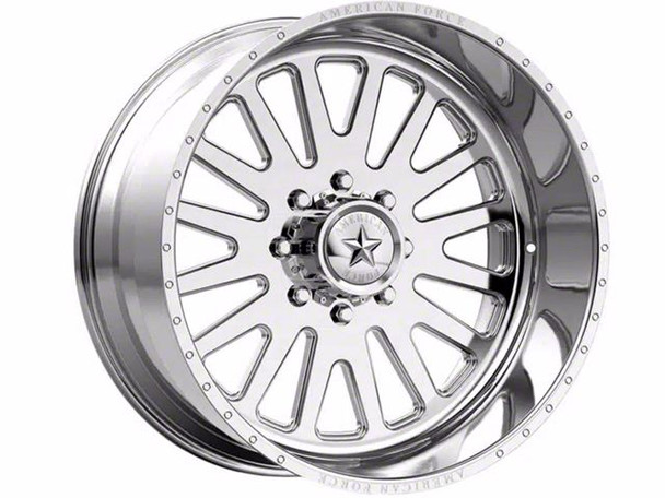 American Force F20 Atom SS Polished 8-Lug Wheel; 20x9; 0mm Offset - F350