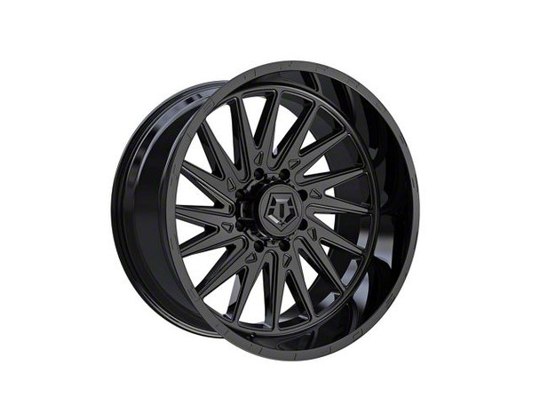 TIS 547B Gloss Black 8-Lug Wheel; 22x10; 10mm Offset - F350